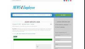 
							         Zachry Employee Login | News For Employee								  
							    