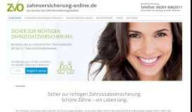 
							         Zahnversicherung-Online Ihr Portal für Zahnzusatzversicherungen ...								  
							    