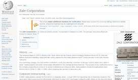 
							         Zale Corporation - Wikipedia								  
							    