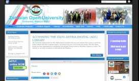 
							         Zambian Open University – 