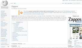 
							         Zappos - Wikipedia								  
							    