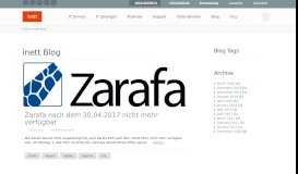 
							         Zarafa nach dem 30.04.2017 nicht mehr verfügbar - inett GmbH								  
							    