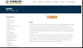 
							         Zayo Group | Sandler Partners: Telecom and Cloud Master Agent								  
							    