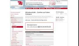 
							         ZE CM: WirelessLAN - tubIT - TU Berlin								  
							    