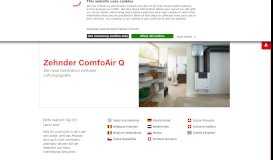
							         Zehnder ComfoAir Q - Portal DE | Zehnder Group AG								  
							    