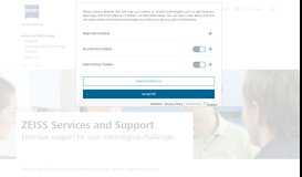 
							         ZEISS Service & Support for your application								  
							    