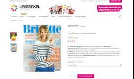 
							         Zeitschrift Brigitte die klassische Frauenzeitschrift - Lesezirkel Portal								  
							    