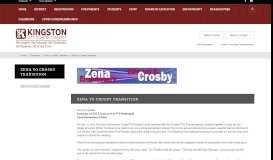 
							         Zena to Crosby Transition - Kingston City School								  
							    