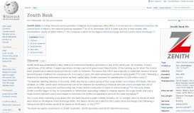 
							         Zenith Bank - Wikipedia								  
							    