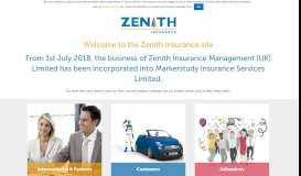 
							         Zenith Insurance | Welcome								  
							    