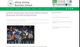 
							         Zenith University launches Africa online Business School programme								  
							    