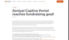 
							         Zentyal Captive Portal reaches fundraising goal! - Zentyal								  
							    