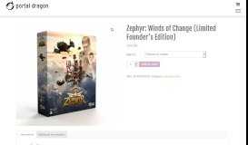 
							         Zephyr: Winds of Change (Limited Founder's Edition) – Portal Dragon								  
							    