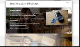 
							         Zero Fee Cash Discount Programs - Payment Portal								  
							    