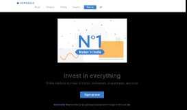 
							         Zerodha - Online stock trading at lowest prices from India's biggest ...								  
							    