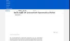 
							         ZF präsentiert neues Openmatics-Portal - Auto.de								  
							    