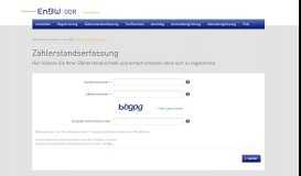 
							         Zählerstandserfassung - Online Portal - EnBW ODR AG								  
							    