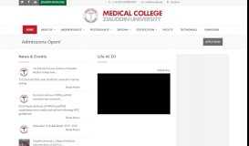 
							         Ziauddin College of Medicine - ZMC								  
							    