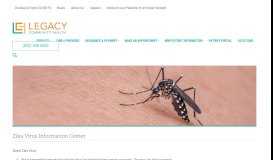 
							         Zika Virus Information Center - Legacy Community Health								  
							    