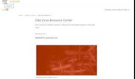 
							         Zika Virus Resource Center - Elsevier								  
							    