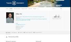 
							         Zilin He — Tilburg University Research Portal								  
							    