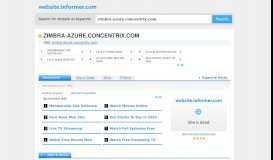 
							         zimbra-azure.concentrix.com at Website Informer. Visit Zimbra ...								  
							    