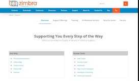 
							         Zimbra Collaboration Support - Technical Resources								  
							    