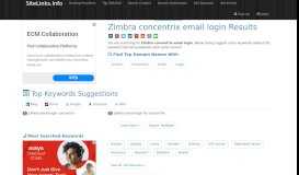 
							         Zimbra concentrix email login Results For Websites Listing								  
							    