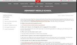 
							         Zimmerman, Victoria / Real Time FAQs - Demarest School District								  
							    