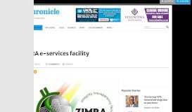 
							         ZIMRA e-services facility | The Chronicle								  
							    