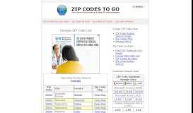 
							         ZIP Code List for Georgia								  
							    