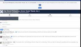
							         Zip Travel Philippines (Inner Outer Travel, Inc.) - Home | Facebook								  
							    
