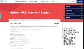 
							         zipFormMLS-Connect® Support								  
							    