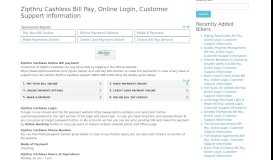 
							         Zipthru Cashless Bill Pay, Online Login, Customer Support ...								  
							    