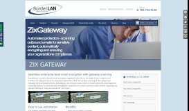 
							         Zix Gateway | BorderLAN Cyber Security								  
							    