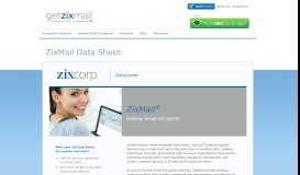 
							         ZixMail Data Sheet | GetZixMail Email Encryption Solutions								  
							    