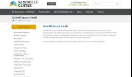 
							         ZixMail Secure Email – Sandhills Center								  
							    