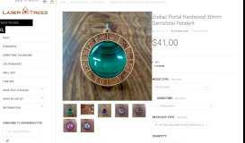 
							         Zodiac Portal Hardwood 30mm Gemstone Pendant - LaserTrees								  
							    