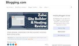 
							         Zoho Site Builder & Hosting Review: Great Value, Limited Options								  
							    