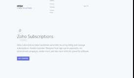 
							         Zoho Subscriptions Integrations - Zoho Subscriptions Works with Stripe								  
							    