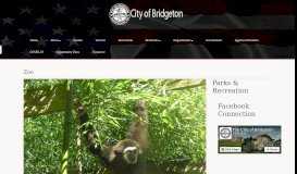 
							         Zoo - City of Bridgeton, New Jersey								  
							    