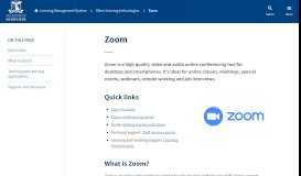 
							         Zoom - LMS - University of Melbourne								  
							    