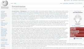 
							         Zoroastrianism - Wikipedia								  
							    