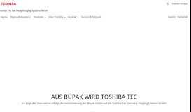 
							         Zugang Toshiba e-SERVICE-Portal (Büpak GmbH) | Toshiba Tec ...								  
							    