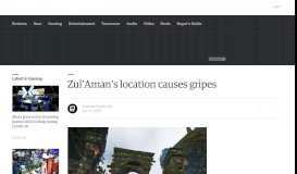 
							         Zul'Aman's location causes gripes - Engadget								  
							    