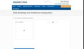 
							         Zulu Desktop and Softphone Integration - Sangoma.deSangoma.de								  
							    