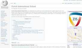 
							         Zurich International School - Wikipedia								  
							    