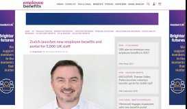 
							         Zurich launches new employee benefits and portal for 5,000 UK staff								  
							    