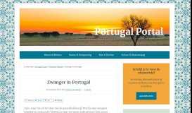Zwanger in Portugal - Portugal Portal          