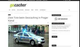 
							         Zwei Tote beim Geocaching in Prager Kanal | GOCacher ...								  
							    